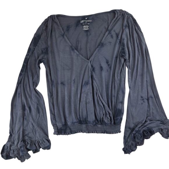 American Eagle Outfitters Tops - American Eagle | Soft & Sexy Tie Dye Flaired Shirt | Size Medium